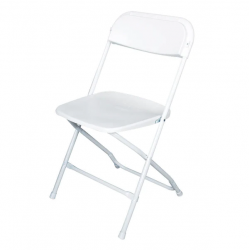 White Plastic Folding Chairs