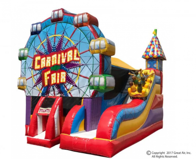 Carnival Fair Bounce and Slide Combo